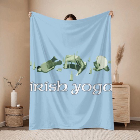 Discover Men's Irish Yoga Throw Blankets St Patrick's Day