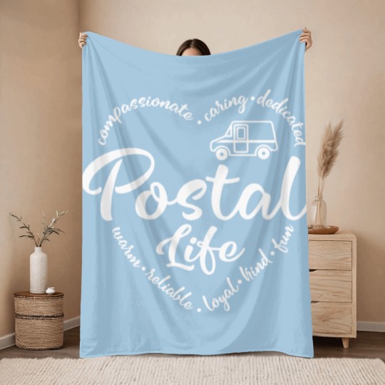 Discover Postal Life Throw Blankets, Postal Worker Throw Blankets, Mail Carrier Throw Blankets, Post Office Throw Blankets