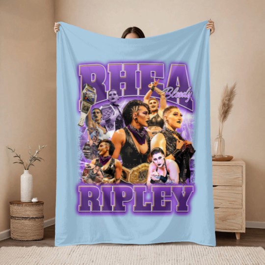 Discover Rhea Ripley Wrestling Entertainment Throw Blankets