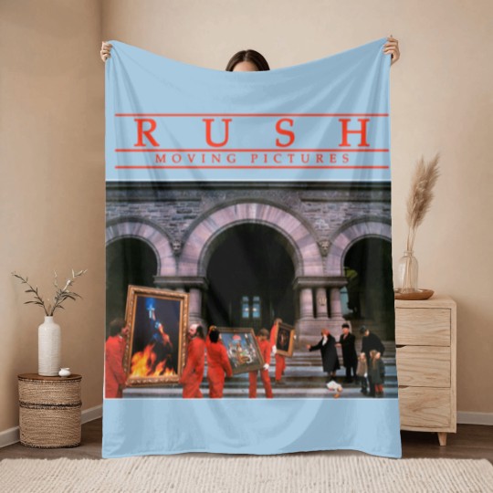 Discover Moving Pictures - Rush Throw Blankets
