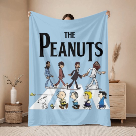 Discover The peanut walking Abbey Road Throw Blankets Throw Blankets