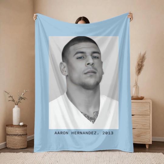 Discover Aaron Hernandez, 2013 Mugshot Throw Blankets