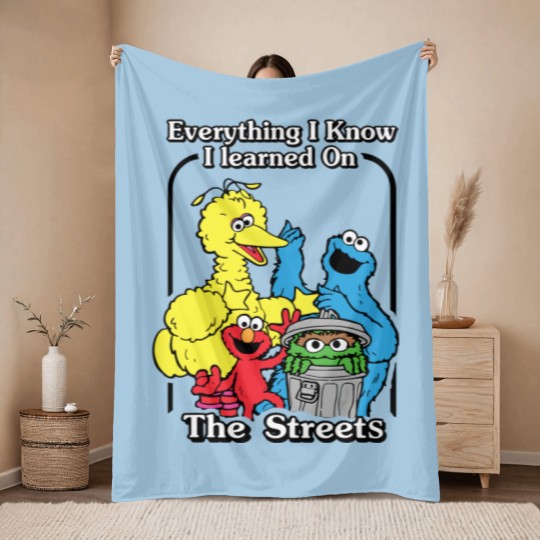 Discover everything i know i learned on the streets funny men women t Throw Blankets