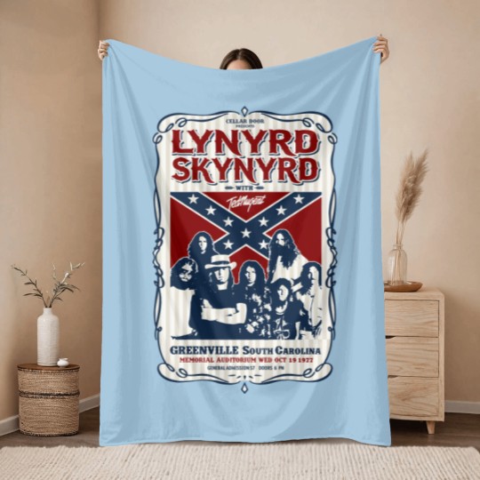 Discover Lynyrd Skynyrd 1977 Tour Throw Blankets Throw Blankets