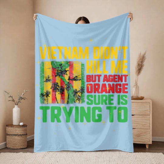 Discover Vietnam Veterans Day Orange Agent Victims Retired Soldiers Throw Blankets