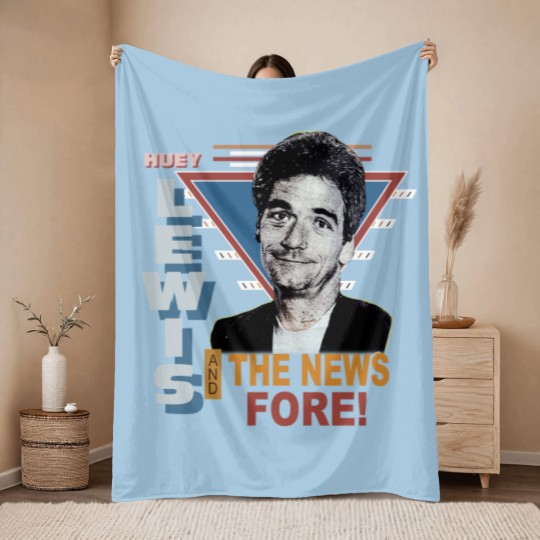 Discover Vintage 1986 Huey Lewis and the News Pop Rock Throw Blankets