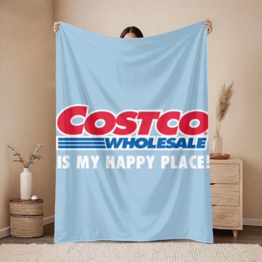 Discover Costco Is My Happy Place Throw Blankets
