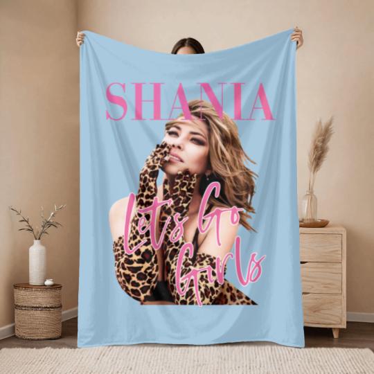 Discover Shania Twain Let's Go Girls Graphic Throw Blankets