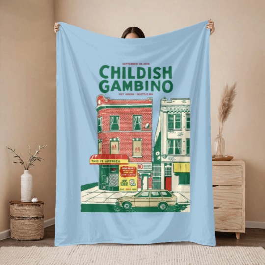 Discover Childish Gambino This is America Hip-Hop Funk Unisex Throw Blankets