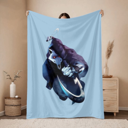 Discover Death-Big Bad Wolf From Puss In Boots-Puss In Boots The Last Wish Active Throw Blankets