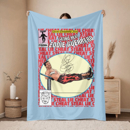 Discover Rare Eddie Guerrero Throw Blankets Cotton Unisex S-5XL Throw Blankets