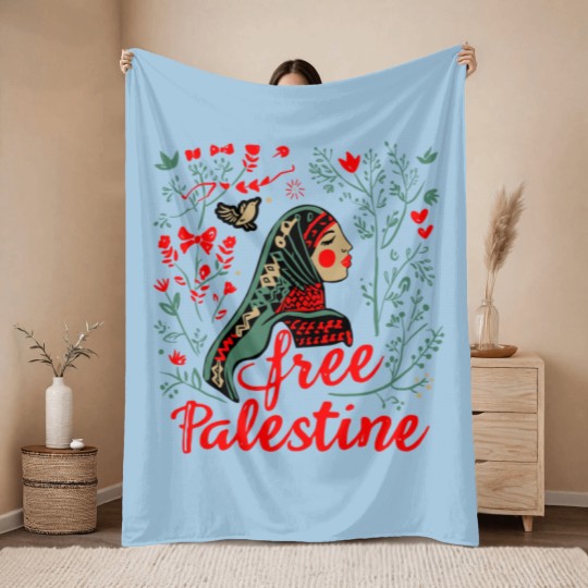 Discover Free Palestine Unisex Throw Blankets