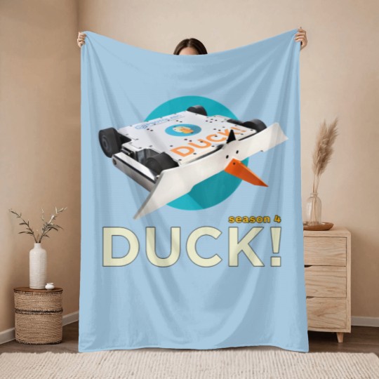 Discover DUCK! Season 4 The popular combat robot now has fabulous merch. Throw Blankets
