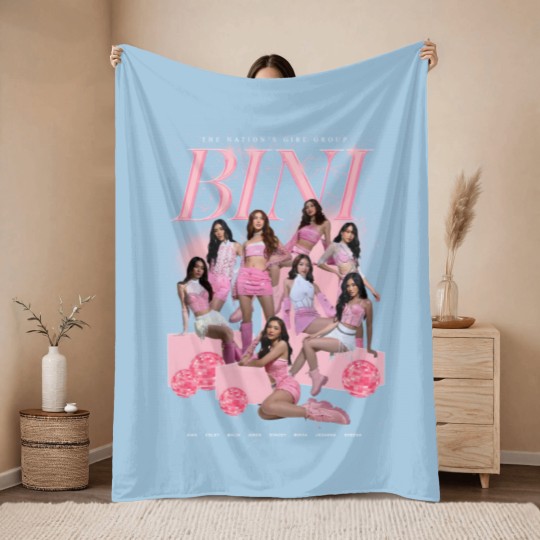 Discover BINI Rose classique - BINI Rose classique Throw Blankets