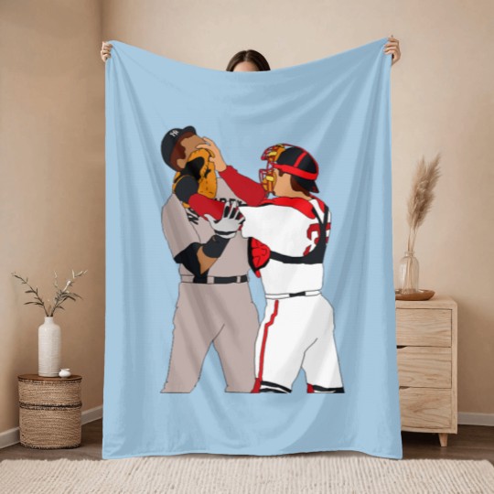 Discover Jason Varitek Alex Rodriguez Brawl Throw Blankets
