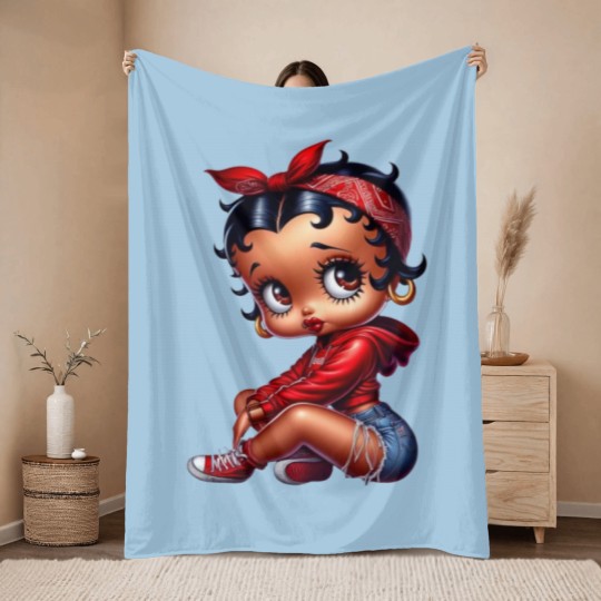 Discover Betty Boop Throw Blankets