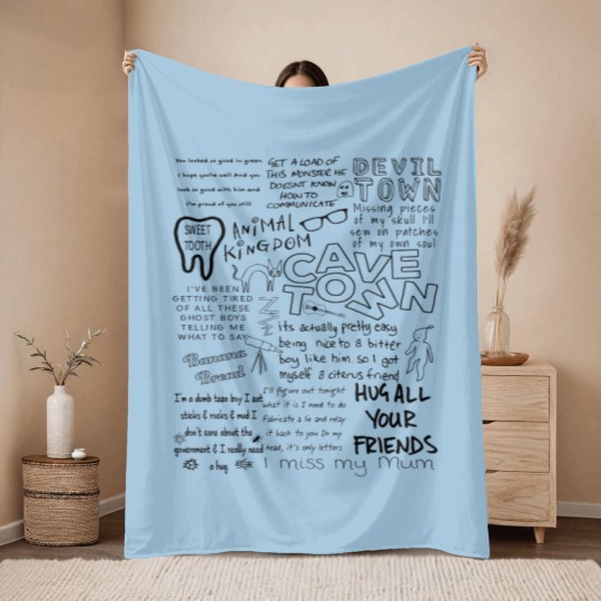 Discover Cavetown Doodle Unisex Heavy Cotton Throw Blankets