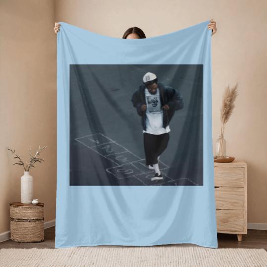 Discover Kendrick Lamar Hopscotch Not Like Us A Minor Premium Cotton Throw Blankets
