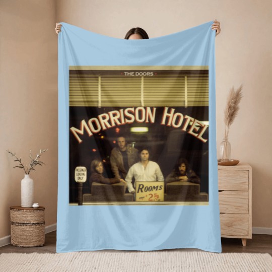 Discover Hot The Doors Morrison Hotel Album Throw Blankets