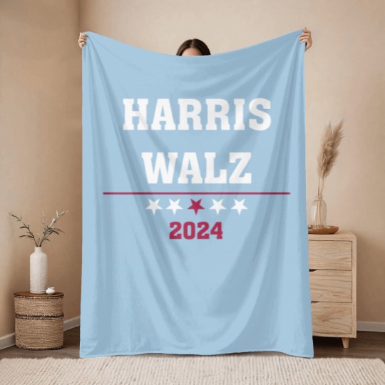 Discover Kamala Harris Tim Walz 2024 ,Democrat VP Vice President USA Election Throw Blankets