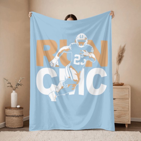 Discover San Francisco Christian McCaffrey "RUN CMC" Throw Blankets