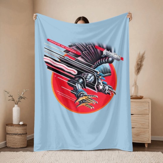 Discover JUDAS PRIEST Throw Blankets Screaming For Vengeance Special Throw Blankets