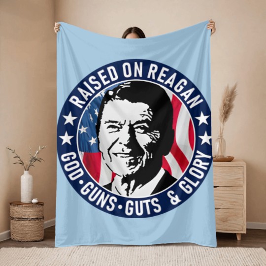 Discover Ronald Reagan Raised On Reagan Throw Blankets