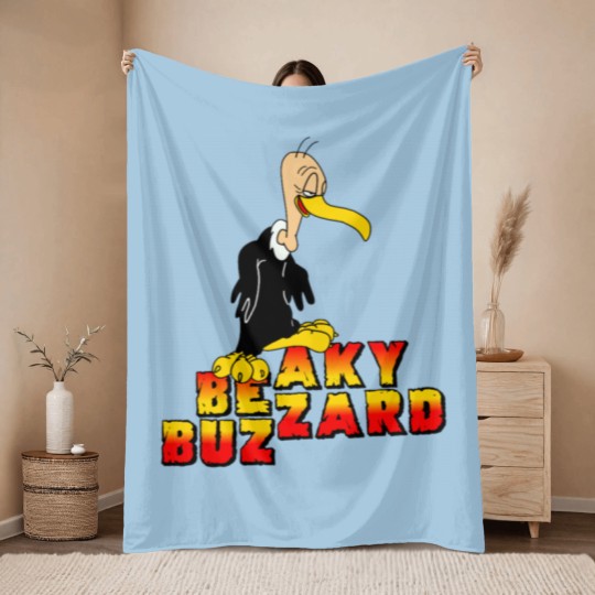 Discover Beaky Buzzard Throw Blankets