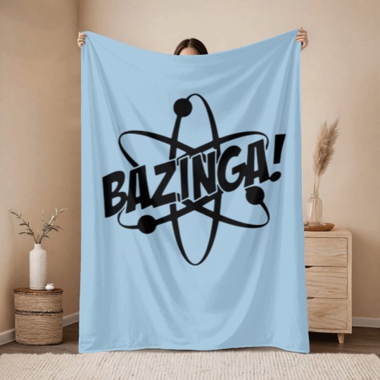 Discover Bazinga Throw Blankets