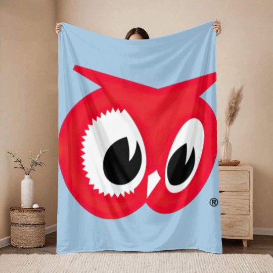 Discover Red Owl Food Stores Logo Throw Blankets