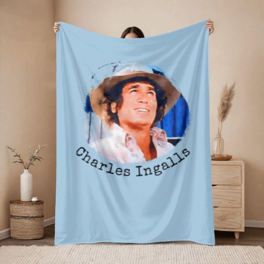 Discover Charles Ingalls Throw Blankets