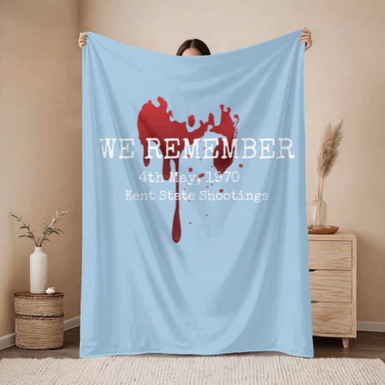 Discover Tribute Kent State Shooting 1970 Throw Blankets