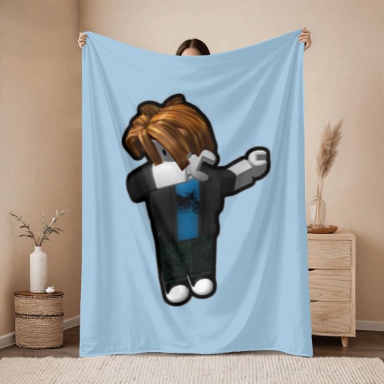 Discover Dabbingg Bacon Hair RobloxDabbingg Bacon Hair Robloxe Throw Blankets