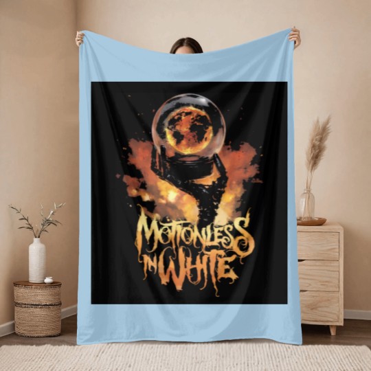 Discover Motionless In White Scoring The End Of The World Throw Blankets All Size