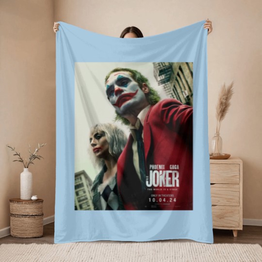 Discover Joker 2 Movie Unisex Throw Blankets , Joaquin Phoenix And Ld ga Throw Blankets