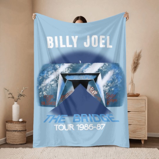 Discover Vintage Billy Joel The Bridge Tour 1986-1987 Concert Throw Blankets