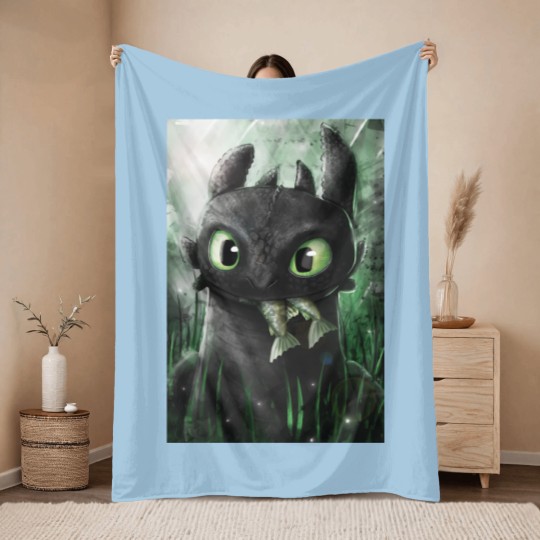 Discover How To Train Your Dragon, Toothless Gifts For Men & Women Throw Blankets