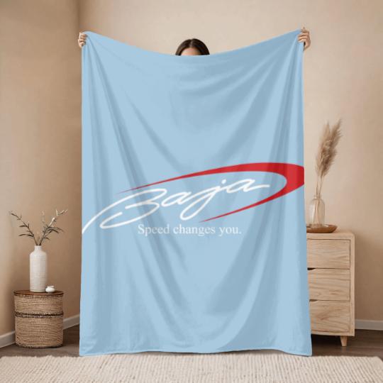 Discover baja boats logo Throw Blankets