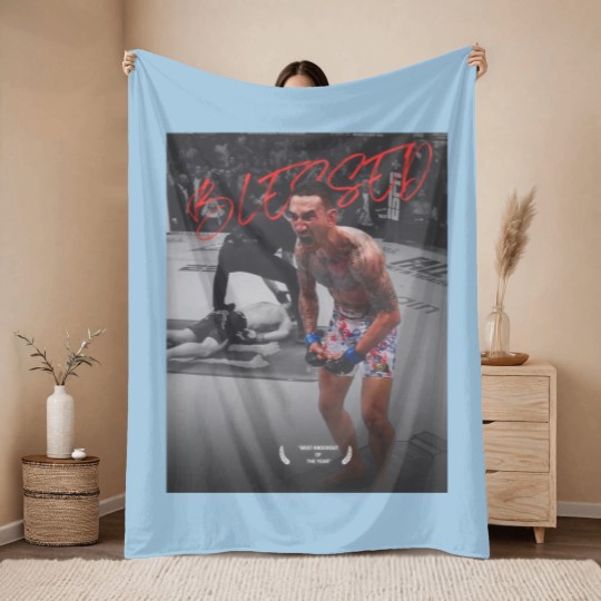 Discover Max Holloway Throw Blankets | Max Holloway BMF Throw Blankets