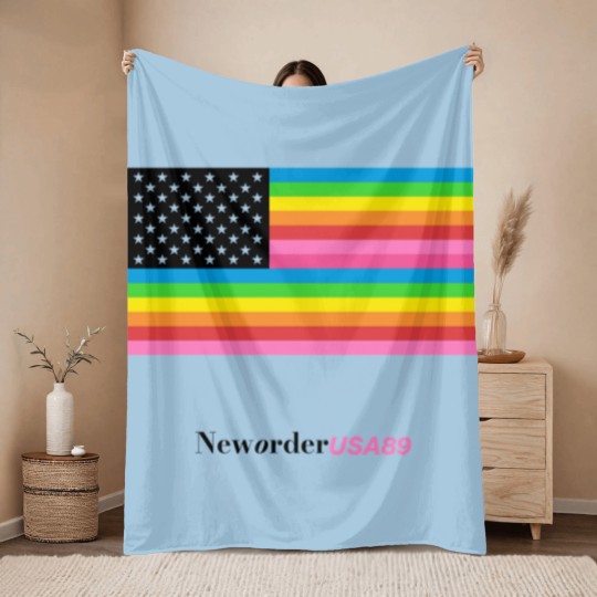 Discover New Order Substance USA89 Tour Throw Blankets