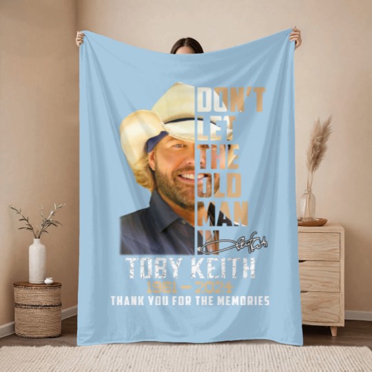 Discover Toby Keith Throw Blankets, In Memory Of Toby Keith 1961 2024 Throw Blankets, Toby Keith Honoring Throw Blankets
