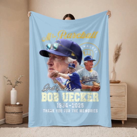Discover Bob Uecker Mr. Baseball 1934-2025 Thank You - Bob Uecker Mr Baseball 1934 2025 - Throw Blankets