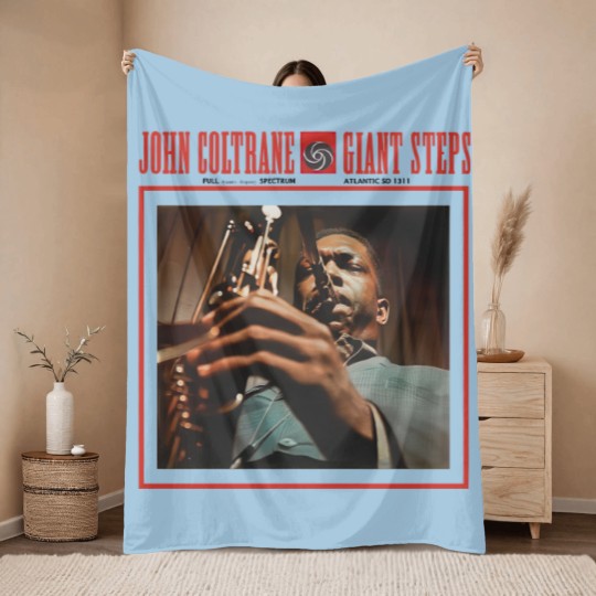 Discover Men's Cotton Crew Throw Blankets John Coltrane Giant Steps