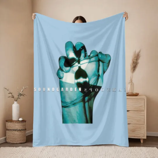 Discover Spoonman Soundgarden Chris Cornell Rock Single Band Black Throw Blankets