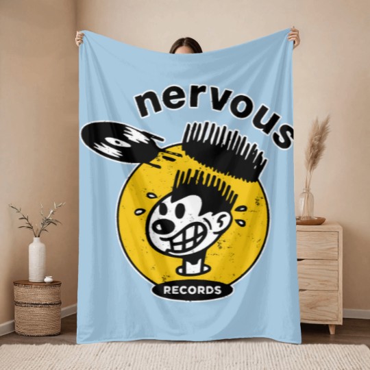 Discover Vintage Nervous vinyl - Vinyl Records - Throw Blankets