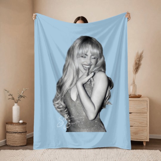 Discover Vintage Sabrina 2024 Tour Throw Blankets,, Carpenter Graphic Throw Blankets, Trendy Throw Blankets 2024 Gift