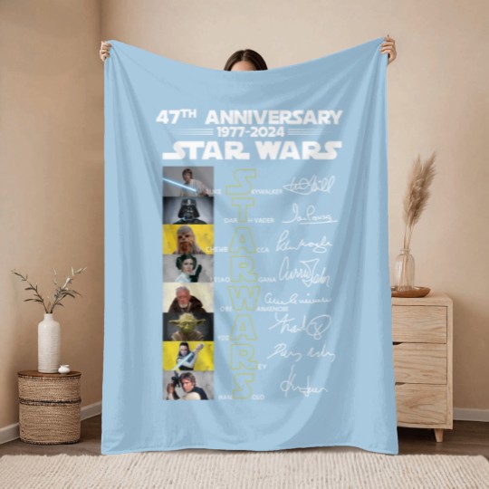 Discover StarWars Throw Blankets, StarWars Signatures Throw Blankets, StarWars 47th Anniversary Throw Blankets