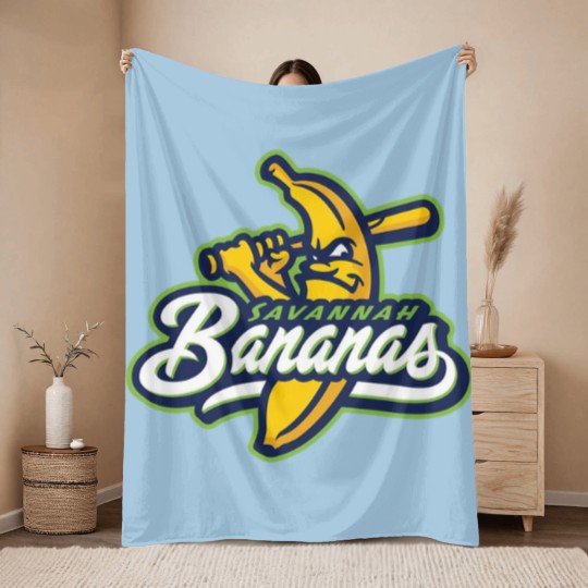Discover #Savannah #Bananas Baseball Men Women Throw Blankets