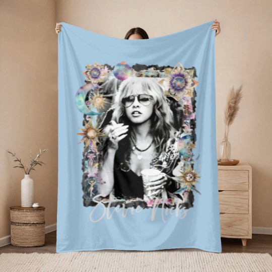 Discover Stevie Nicks Throw Blankets Gypsy Throw Blankets Bella Canvas Throw Blankets Gift For Her Stevie Nicks Fan Concert
