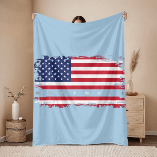 Discover Softball Apparel - Softball Throw Blankets